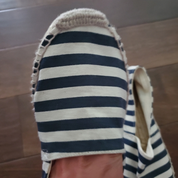 J.crew flats size 8 blue and cream - Picture 6 of 6